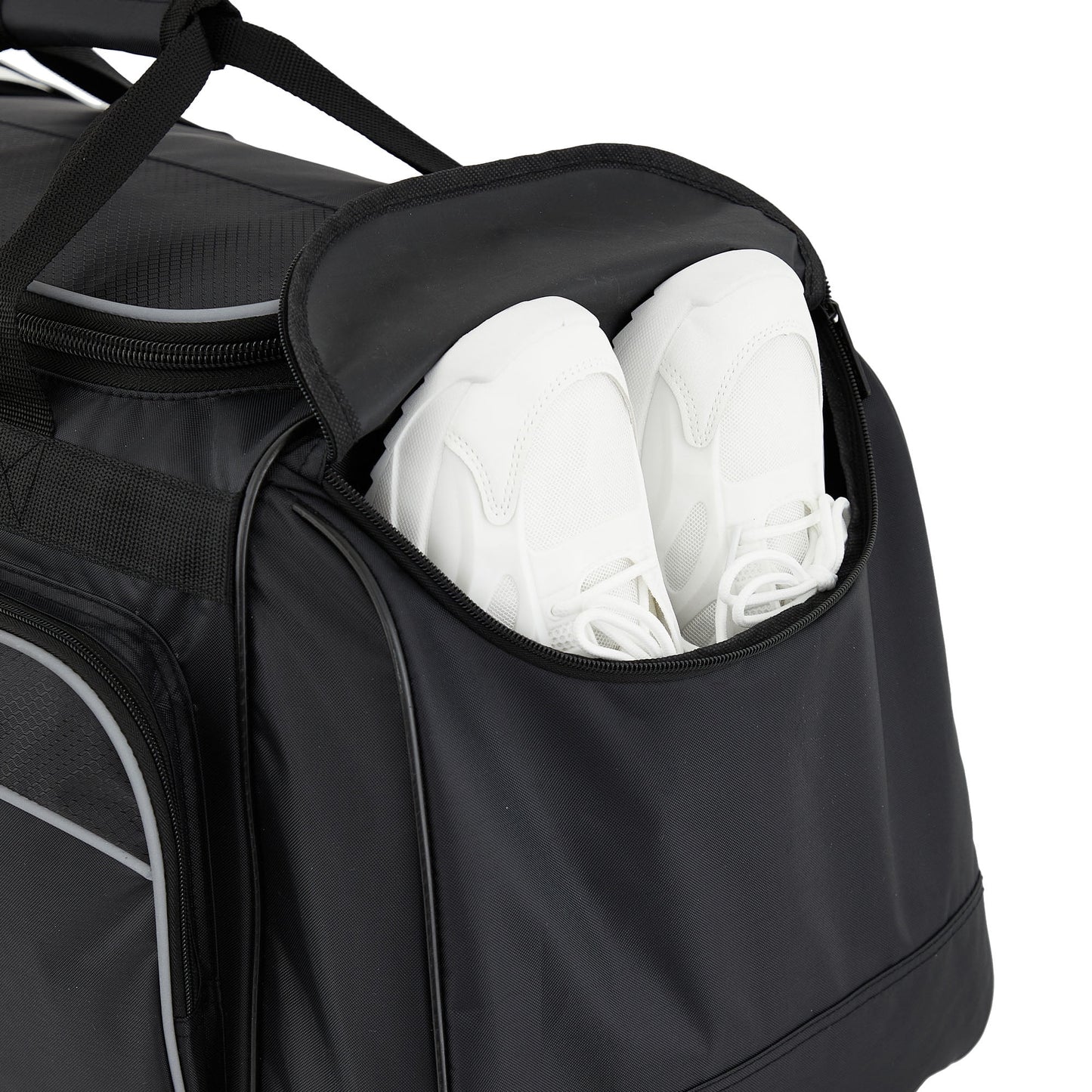 28 in Jumbo Sport Duffel Bag for Travel, Black