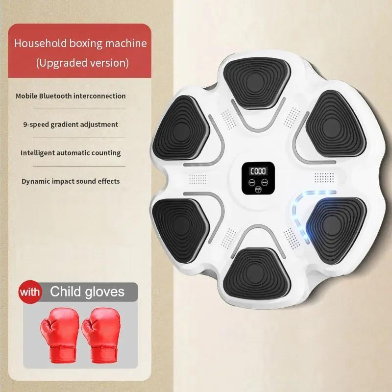 Smart Music Boxing Machine, 1 Count Rechargeable Boxing Trainer, Boxing Training Equipment for Home Gym, Sports Toys for Boys & Girls, Gift, Punching Bag Set