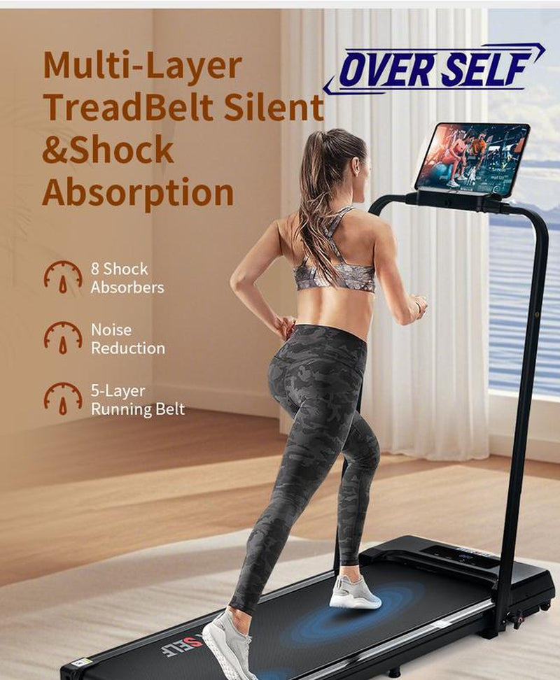 【Tiktokshopbacktoschool】Over SELF Walkingpad Treadmill, Portable Folding Treadmill with Handle Remote Control, Easy Storage, Dealsforyouday Outdoorfun Home Gym Fitness Equipment Workout Gear