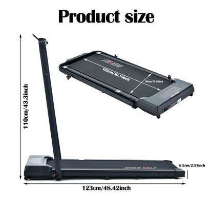 【Tiktokshopbacktoschool】Over SELF Walkingpad Treadmill, Portable Folding Treadmill with Handle Remote Control, Easy Storage, Dealsforyouday Outdoorfun Home Gym Fitness Equipment Workout Gear
