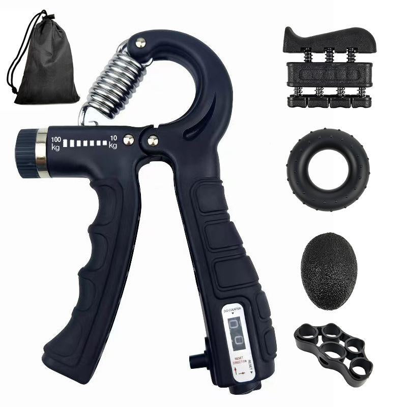 Hand Grip Strengthener Kit 5 Pack Forearm Grip Adjustable Resistance Hand Gripper, Gripper ,Forearm Veins,Finger Exerciser, Finger Stretcher,Grip Ring Stress Relief Grip Ball for Athletes, Boyfriend Gift