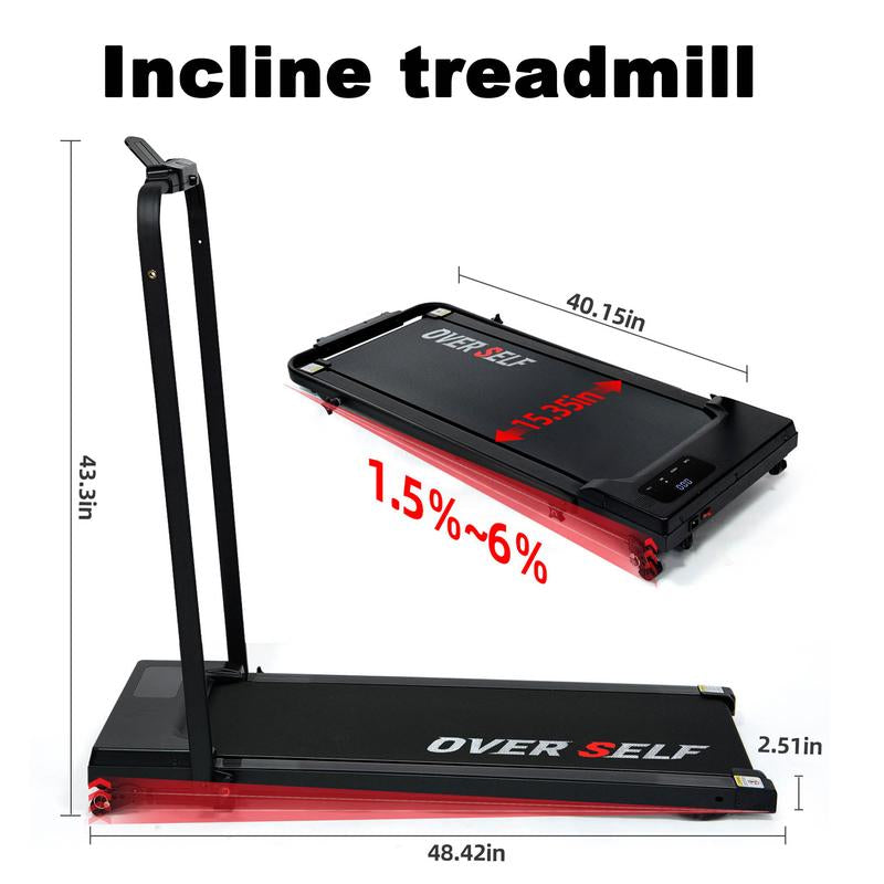 【Tiktokshopbacktoschool】Over SELF Walkingpad Treadmill, Portable Folding Treadmill with Handle Remote Control, Easy Storage, Dealsforyouday Outdoorfun Home Gym Fitness Equipment Workout Gear