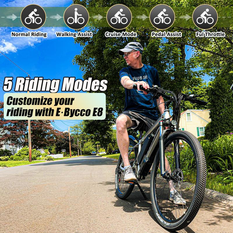 E·Bycco 29” Electric Bike for Adults, 48V 17.5AH Battery, 750W Peak 1000W Electric Mountain Bike, up to 70 Miles 34MPH Ebike with 21-Speed, Electric Bicycle E-Bike for Commuter, UL 2849 Certified