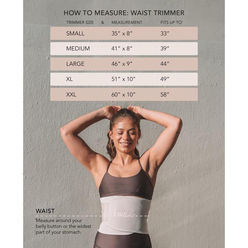 Sweet Sweat Toned Ab Trainer for Women and Men | Premium Waist Trainer Belt to 'Tone' Your Stomach Area (Quartz, Small)
