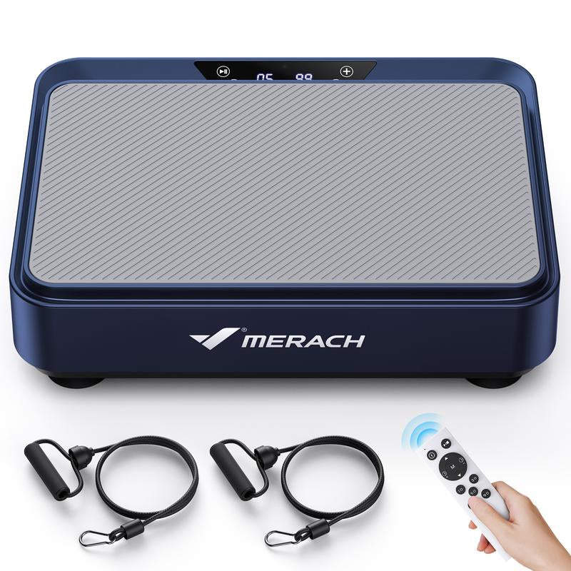 MERACH Square Vibration Plate Exercise Machine 265Lbs Capacity, Comfortable Lymphatic Drainage for Full Body Workout, Home Gym Fitness Equipment, Ideal Mother'S Day Gift, Dealsforyoudays