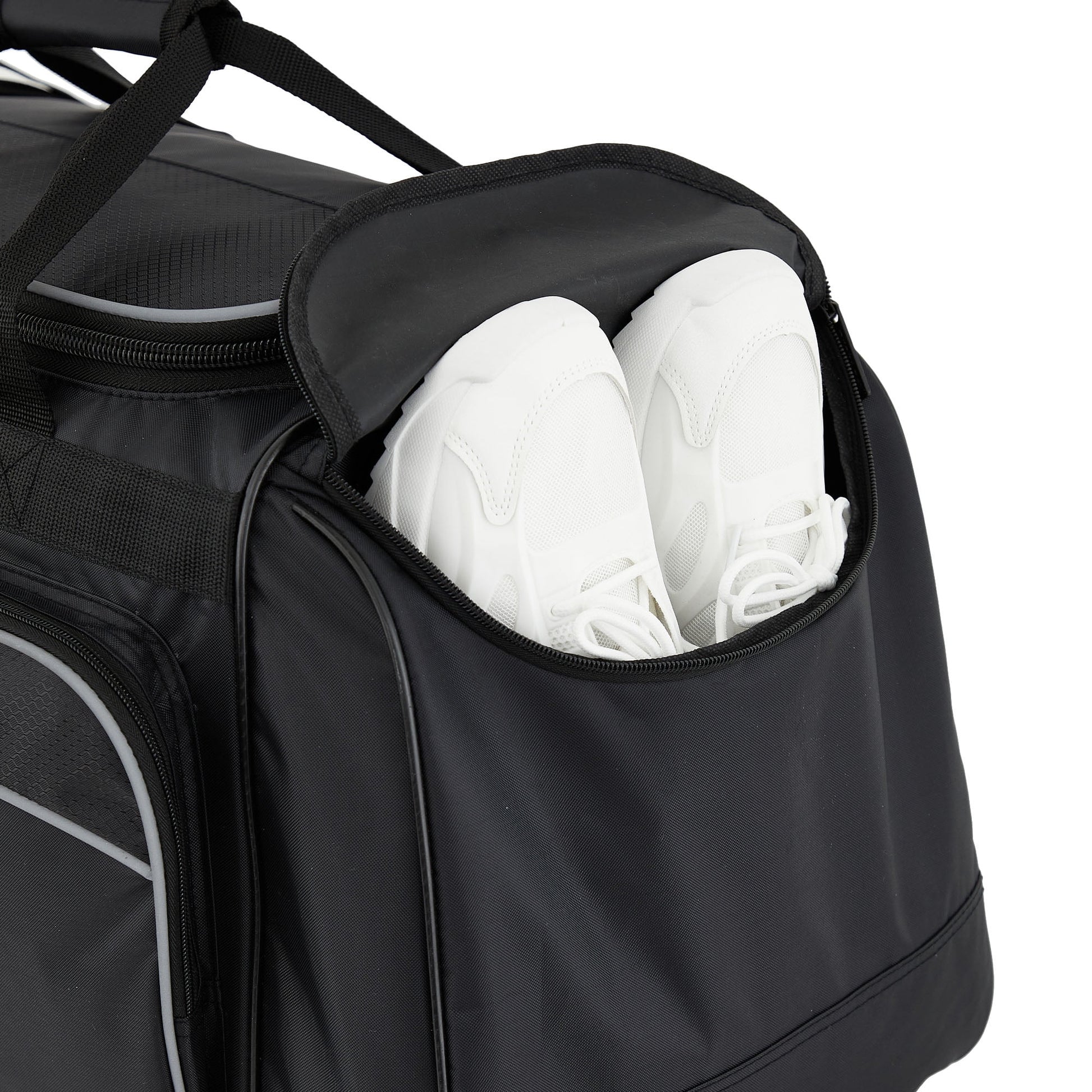 28 in Jumbo Sport Duffel Bag for Travel, Black