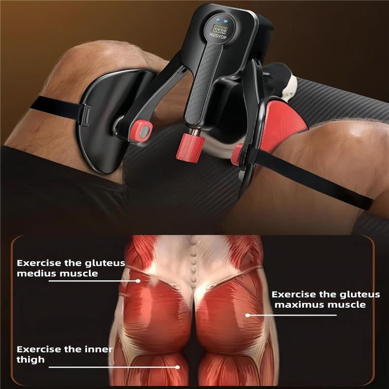 Thigh Master 0-110 Lbs Adjustable Resistance Inner Thigh Exerciser, Thigh Trainer Pro with Leg Straps Healthcare Tool