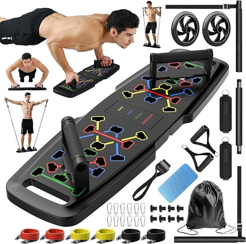 Push up Board- with 20 Portable Exercise Equipment