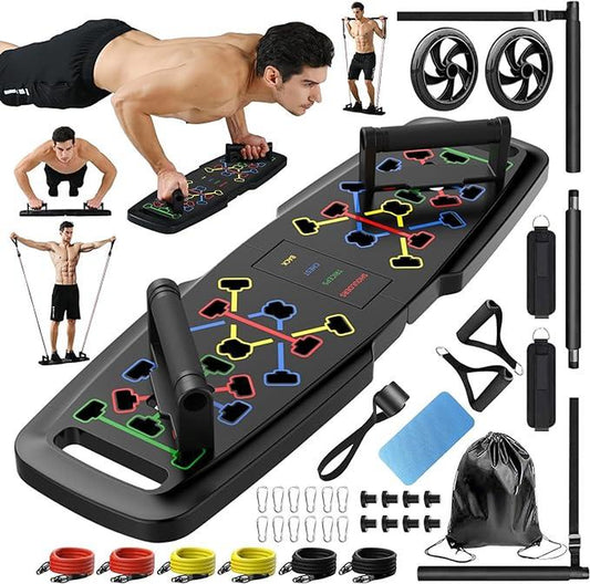 Push up Board- with 20 Portable Exercise Equipment