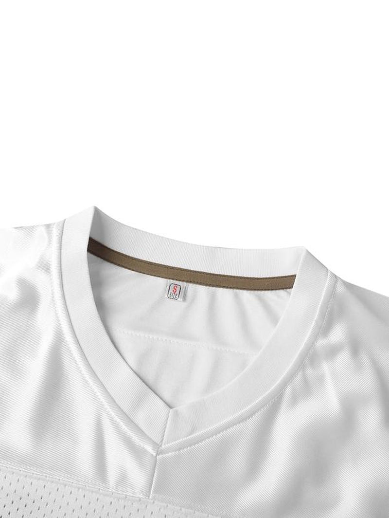 Men'S Football Jersey #34 Retro Jersey, Breathable, Embroidered Sports Shirt for Training & Competition, V-Neck Jersey