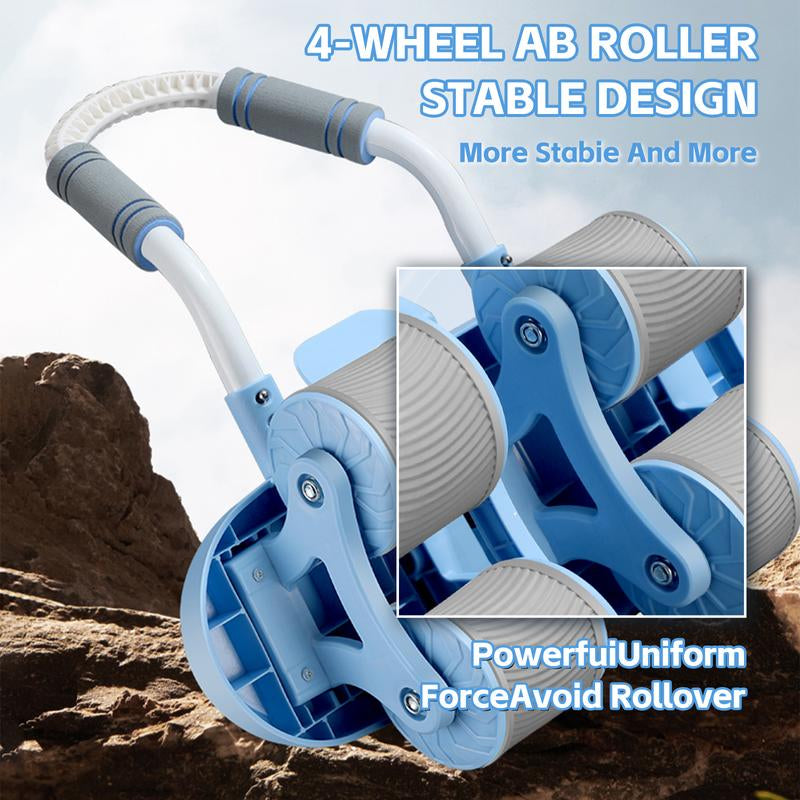 HXD-ERGO Ab Wheel Flat Supportbelly Rolltwo in One Ab Wheel Roller for Core Training, with Timer/Phone Holder, Suitable for Abdominal Workouts in Office, Home, and Outdoor Settings Abdominal Exercise