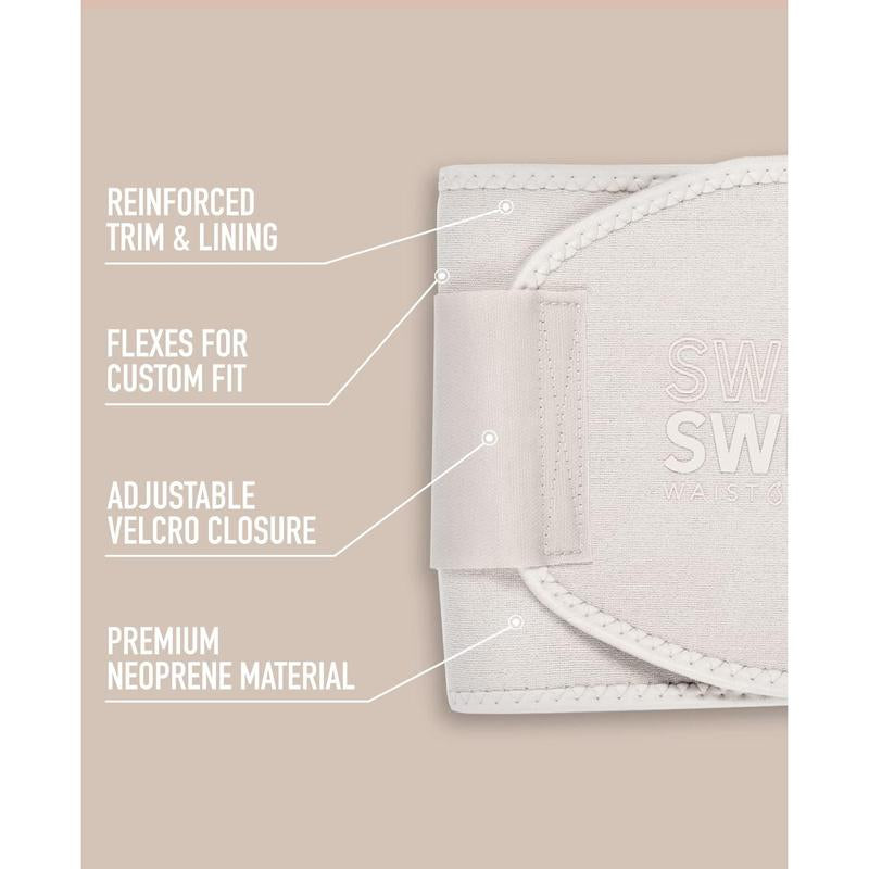 Sweet Sweat Toned Ab Trainer for Women and Men | Premium Waist Trainer Belt to 'Tone' Your Stomach Area (Quartz, Small)
