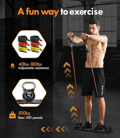 Push up Board- with 20 Portable Exercise Equipment
