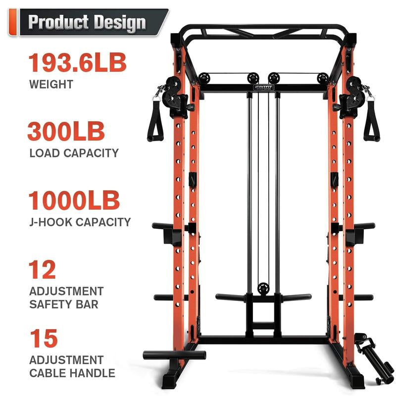 Ritfit 1.6K Budget Home Gym Package PPC03 Folding Power