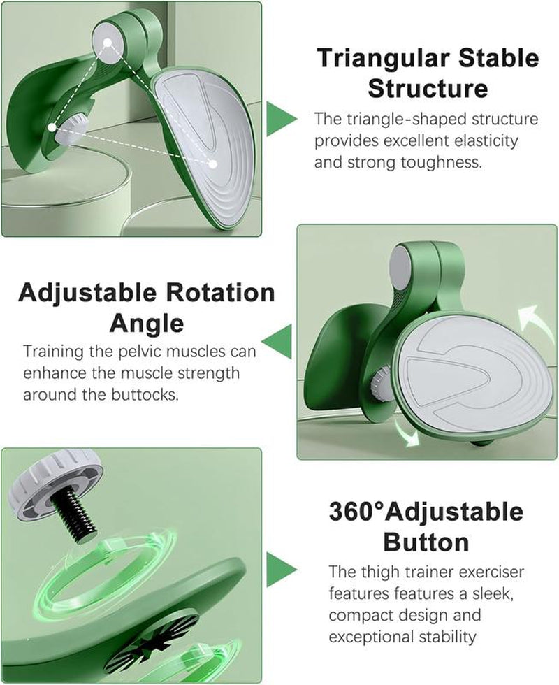 Thigh Master Hip Trainer Exercise Equipment, Pelvic Floor Trainer, Kegel Trainer for Postpartum Rehabilitation, Trimmer Inner Thigh, Thigh Workout Equipment Portable Shaping