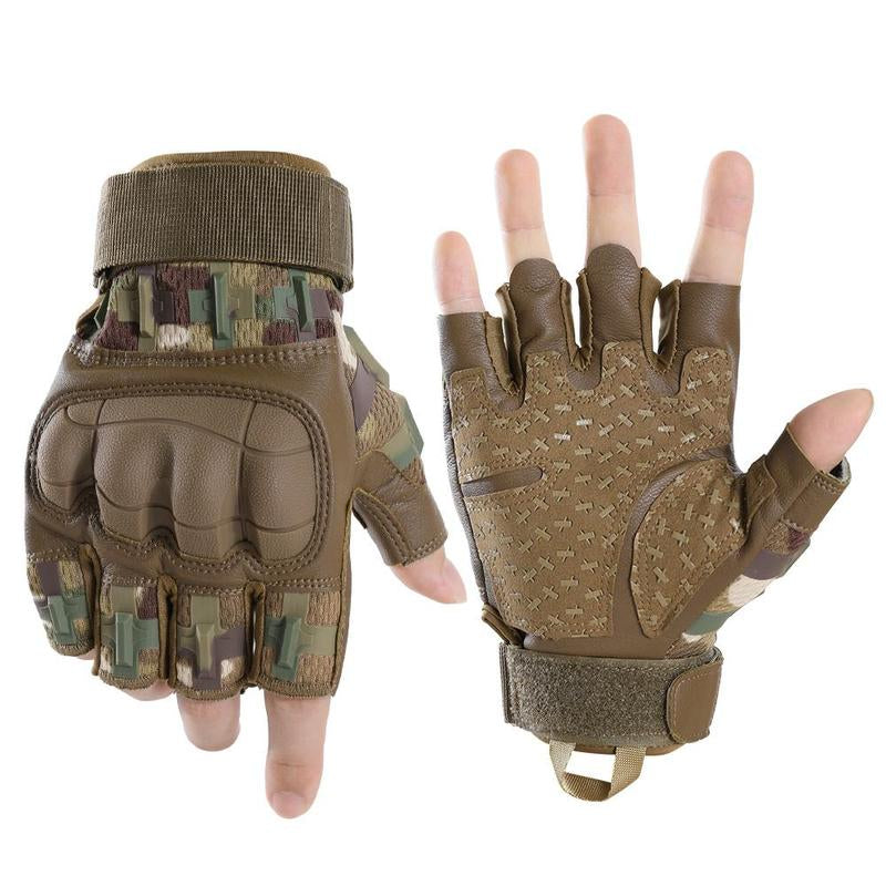 Outdoor Tactical Windproof Sports Gloves, High Sensitivity Touch Screen Pu Leather Outdoor Mountaineering Training Hunting Cycling Gloves, Men Gifts Ideas, Gift for Boyfriend Husband, Gym Accessories, Hobbies Ideas, Motorcycle Riding Gloves