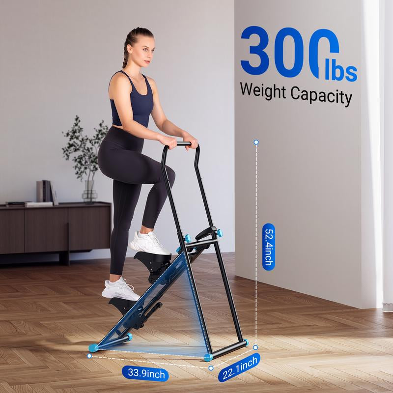 MERACH Stair Stepper with Handlebar for Full-Body Workout, 300LBS Capacity, Compact Cardio Climber Exercise Machine with Adjustable Pedals, Vertical Climber for Home Gym, Dealsforyoudays