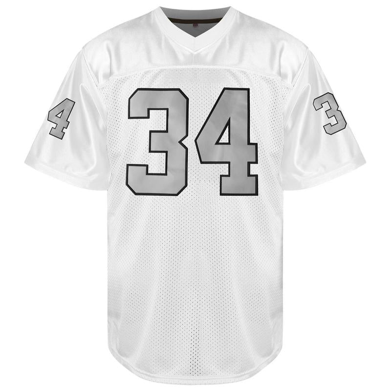 Men'S Football Jersey #34 Retro Jersey, Breathable, Embroidered Sports Shirt for Training & Competition, V-Neck Jersey