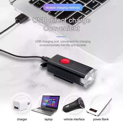 USB Rechargeable LED Bicycle Headlight Bike Head Light Front Rear Lamp Cycling