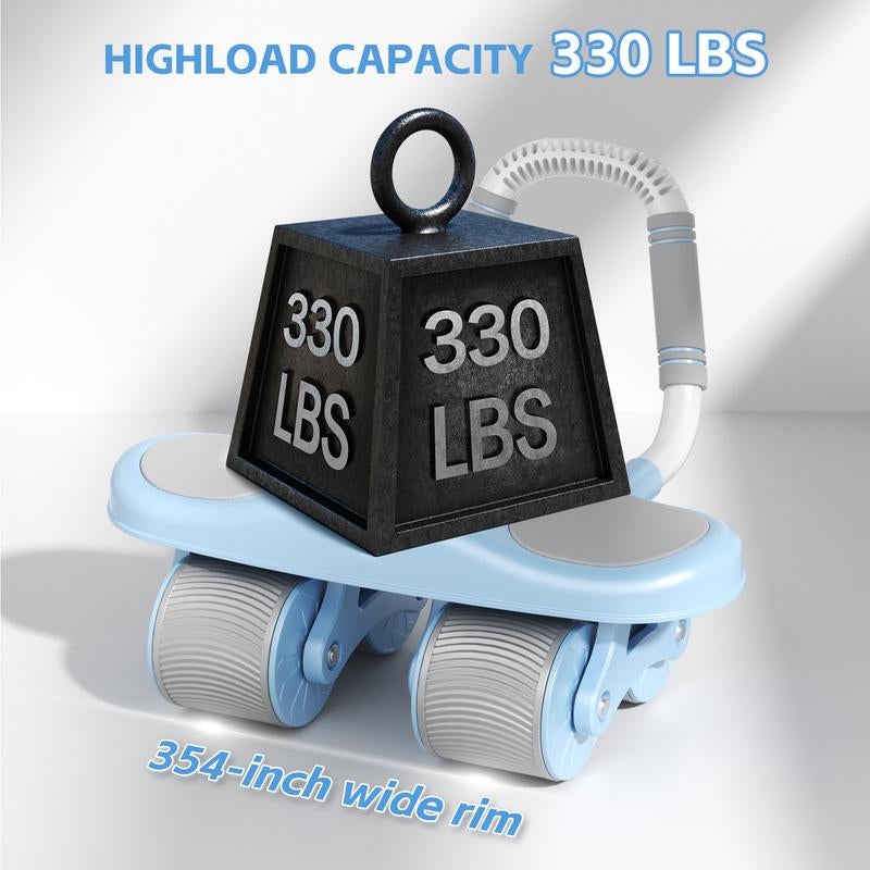 HXD-ERGO Ab Wheel Flat Supportbelly Rolltwo in One Ab Wheel Roller for Core Training, with Timer/Phone Holder, Suitable for Abdominal Workouts in Office, Home, and Outdoor Settings Abdominal Exercise