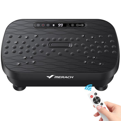 MERACH Square Vibration Plate Exercise Machine 265Lbs Capacity, Comfortable Lymphatic Drainage for Full Body Workout, Home Gym Fitness Equipment, Ideal Mother'S Day Gift, Dealsforyoudays