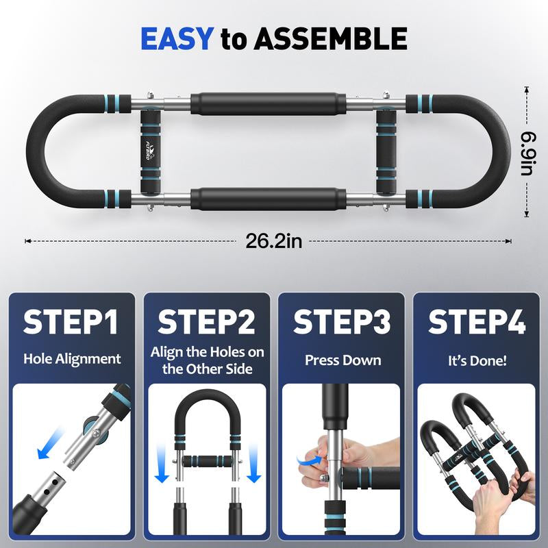 Flybird Arm Trainer Chest Workout Adjustable Spring Resistance Equipment, Strengthen Chest & Arm Muscles for Men, Detachable Portable Design for Home Gym & Outdoor