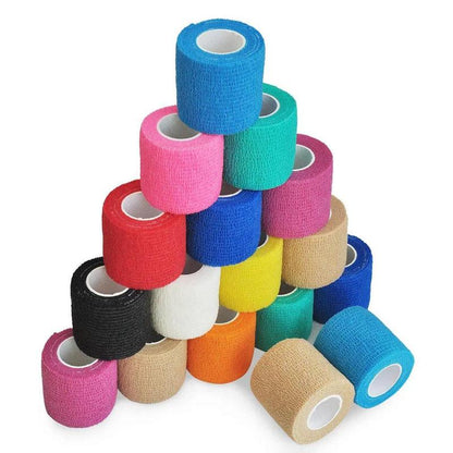 Self-Adhesive Breathable Elastic Bandage, 1 Count Sports Fixing Finger Wrist Leg Athletic Tape, Sports Tape for Home Gym Workout, Sports Tapes, Valentine'S Day Gift