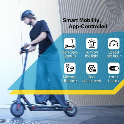 19 Mile Electric Scooter 350W, 8.5-Inch Tires, Maximum Speed of 10-15KM/H, Adult Folding Commuting Electric Scooter, Suitable for Adult Commuting Foldable