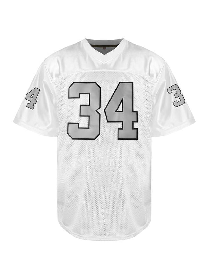 Men'S Football Jersey #34 Retro Jersey, Breathable, Embroidered Sports Shirt for Training & Competition, V-Neck Jersey