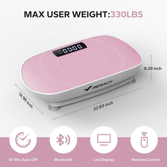 Dealsforyoudays MERACH Vibration Plate Exercise Machine, Lymphatic Drainage Machine, Whole Body Workout Vibration Platform for Wellness and Fitness Home Gym Equipment