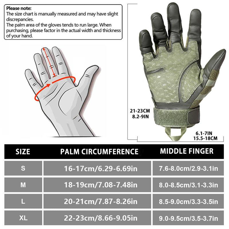 Outdoor Tactical Windproof Sports Gloves, High Sensitivity Touch Screen Pu Leather Outdoor Mountaineering Training Hunting Cycling Gloves, Men Gifts Ideas, Gift for Boyfriend Husband, Gym Accessories, Hobbies Ideas, Motorcycle Riding Gloves