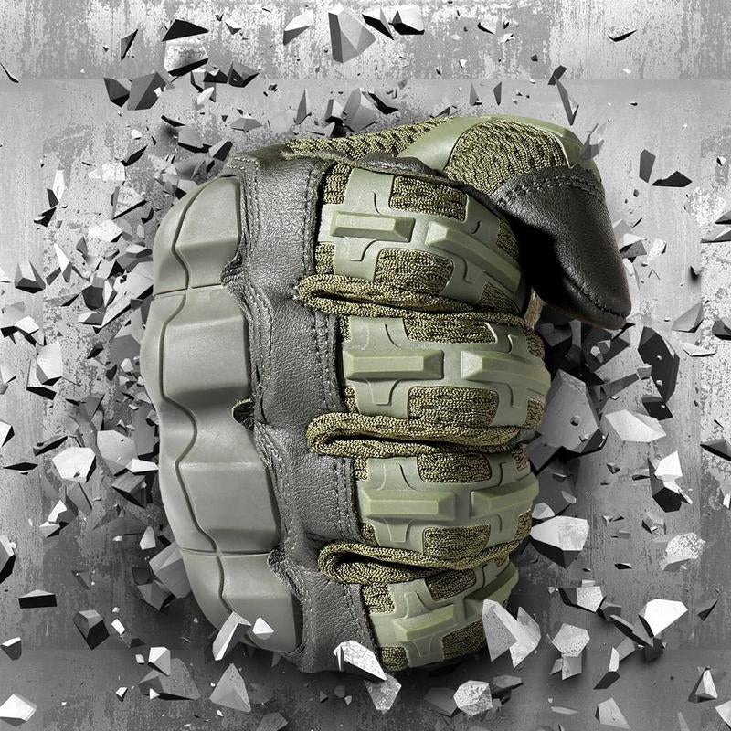 Outdoor Tactical Windproof Sports Gloves, High Sensitivity Touch Screen Pu Leather Outdoor Mountaineering Training Hunting Cycling Gloves, Men Gifts Ideas, Gift for Boyfriend Husband, Gym Accessories, Hobbies Ideas, Motorcycle Riding Gloves