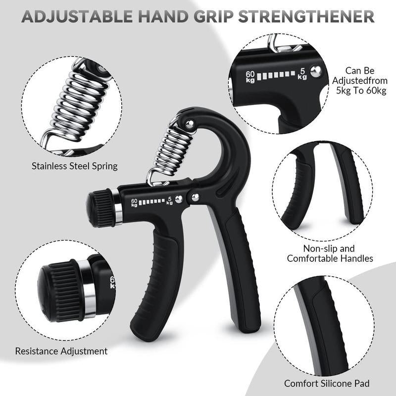 Fitness Equipment Hand Grip Trainer, 11 Lbs-132 Lbs Adjustable Hand Grip Trainer, Fitness Equipment Hand Grip Trainer, Hand Grip Trainer Fitness