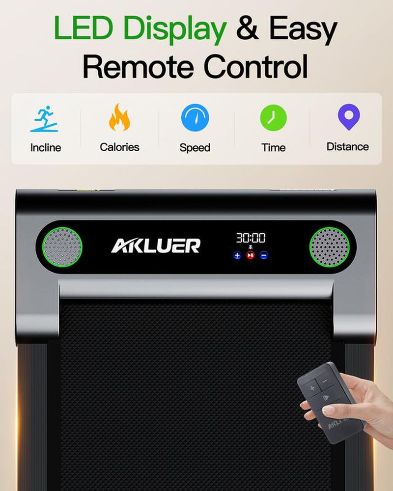 [Walking Pad with Incline] Tiktokshopbacktoschool Akluer Incline Walking Pad Treadmill for Home, Speed 0.6-4MPH,2.5 HP under Desk Treadmill Small with Remote Control, Walking Pad Small Treadmill with LED Display