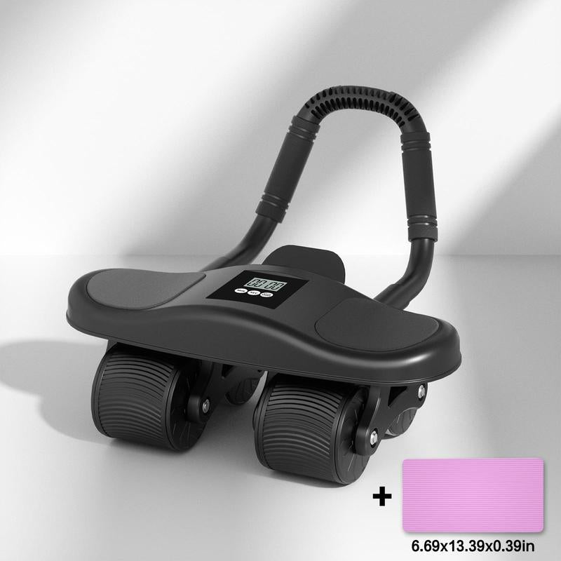 HXD-ERGO Ab Wheel Flat Supportbelly Rolltwo in One Ab Wheel Roller for Core Training, with Timer/Phone Holder, Suitable for Abdominal Workouts in Office, Home, and Outdoor Settings Abdominal Exercise