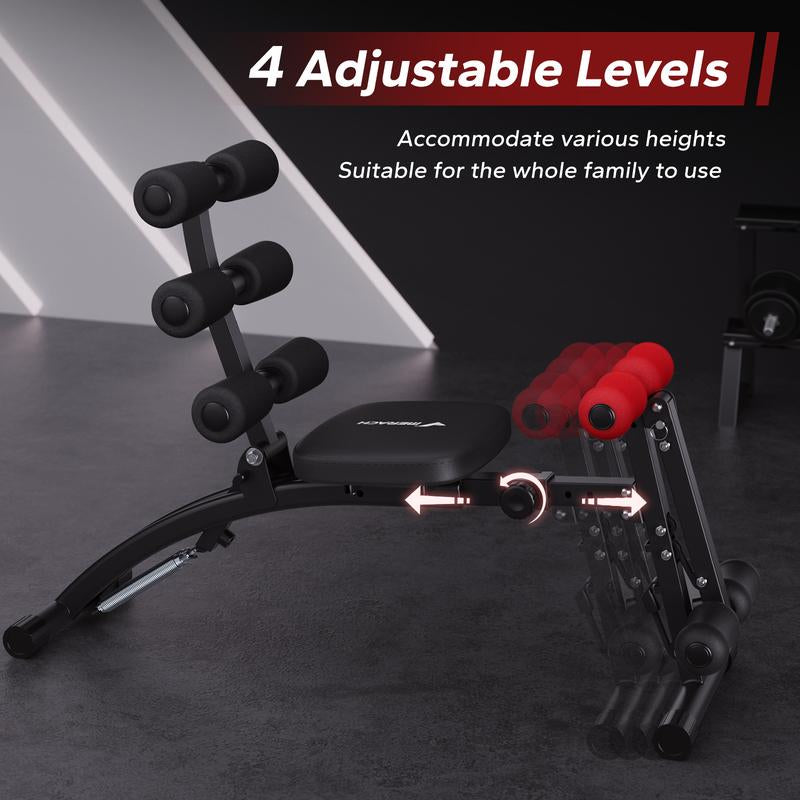 MERACH Adjustable Weight Bench for Full Body Workout, Press Bench of Home Gym Strength Training, Exercise Machine for Ab, Arm, Leg, Dealsforyoudays