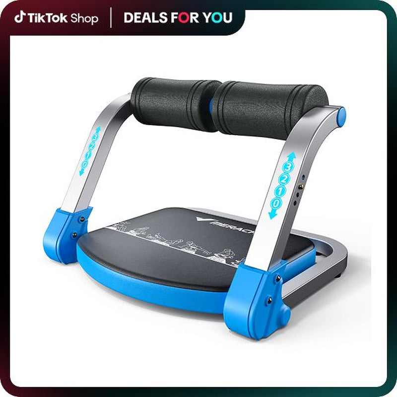 MERACH Sit-Up Exercise Equipment, Ab Crunch Machine Roll-Up Machine, Abdominal Workout Machine for Home Gym, Core Ab Exercise System Trainer, Dealsforyoudays