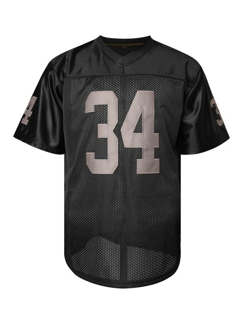 Men'S Football Jersey #34 Retro Jersey, Breathable, Embroidered Sports Shirt for Training & Competition, V-Neck Jersey