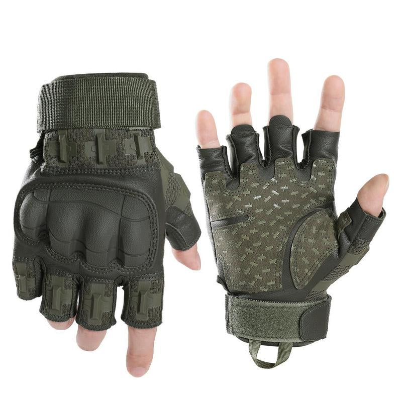 Outdoor Tactical Windproof Sports Gloves, High Sensitivity Touch Screen Pu Leather Outdoor Mountaineering Training Hunting Cycling Gloves, Men Gifts Ideas, Gift for Boyfriend Husband, Gym Accessories, Hobbies Ideas, Motorcycle Riding Gloves