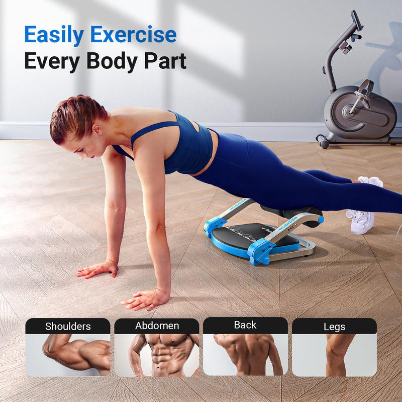 MERACH Sit-Up Exercise Equipment, Ab Crunch Machine Roll-Up Machine, Abdominal Workout Machine for Home Gym, Core Ab Exercise System Trainer, Dealsforyoudays
