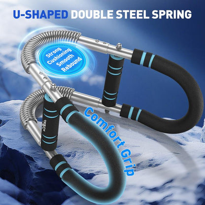 Flybird Arm Trainer Chest Workout Adjustable Spring Resistance Equipment, Strengthen Chest & Arm Muscles for Men, Detachable Portable Design for Home Gym & Outdoor