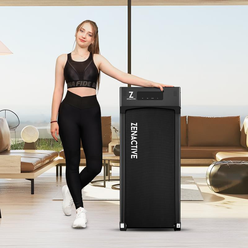 Walking Pad, under Desk Treadmill, Walking Treadmill 2 in 1 for Home/Office with Remote Control, Portable Treadmill (Black, 1 Year Warranty)